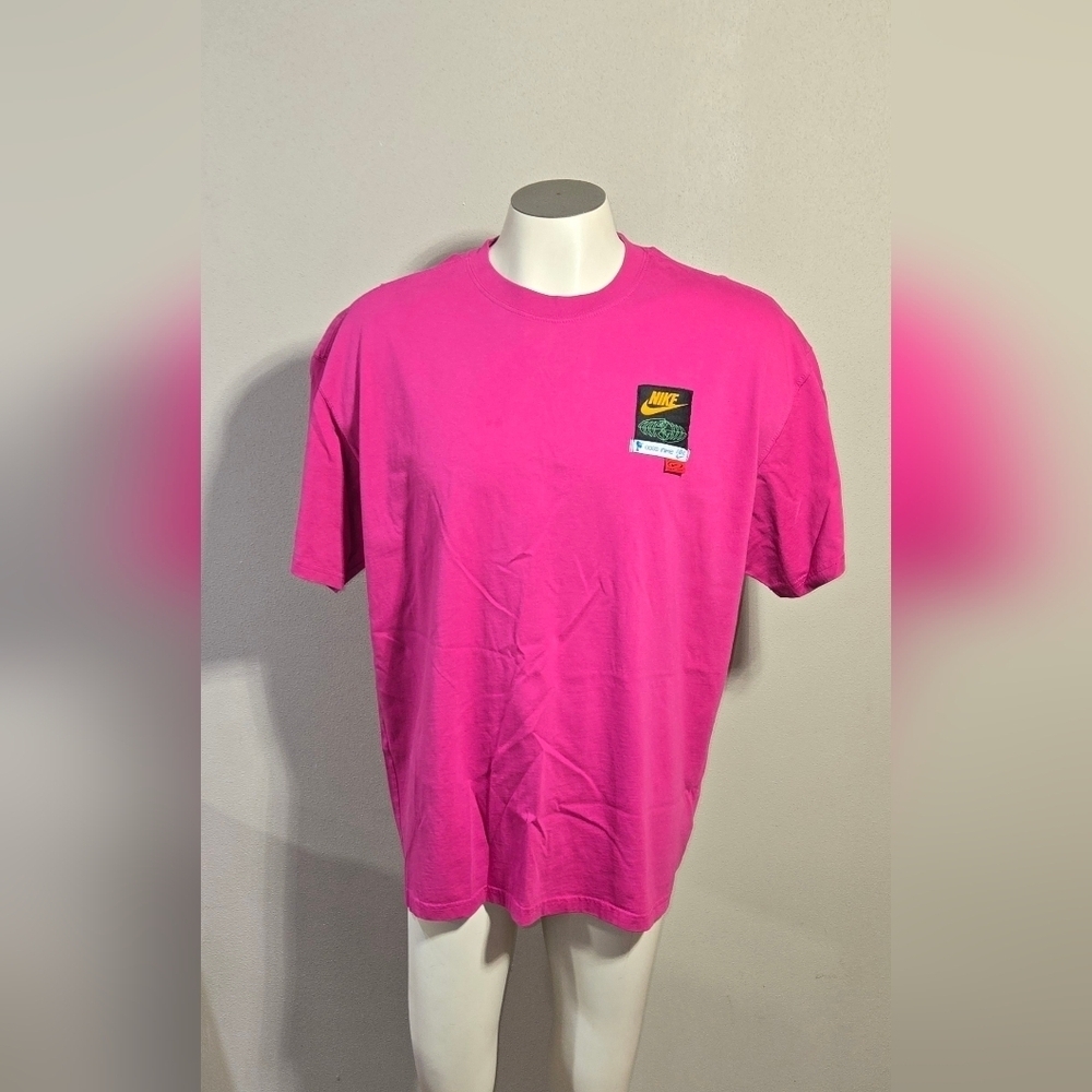 The Nike Tee Pink White Swoosh World Cup Olympics Paris France Size XL